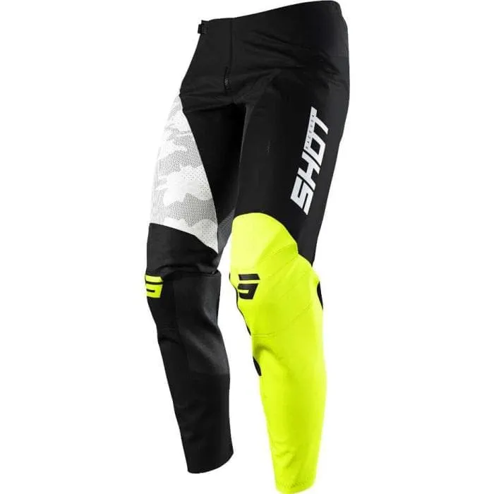 Pantaloni cross | enduro SHOT CONTACT CAMO neon yellow