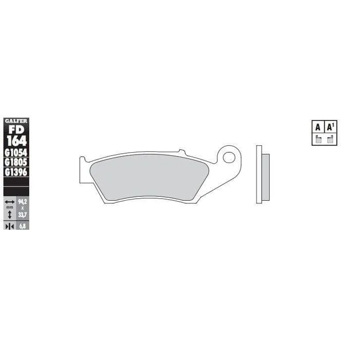 Pastiglie freno anteriori GALFER sinterizzate off road BETA RR 125 18-22