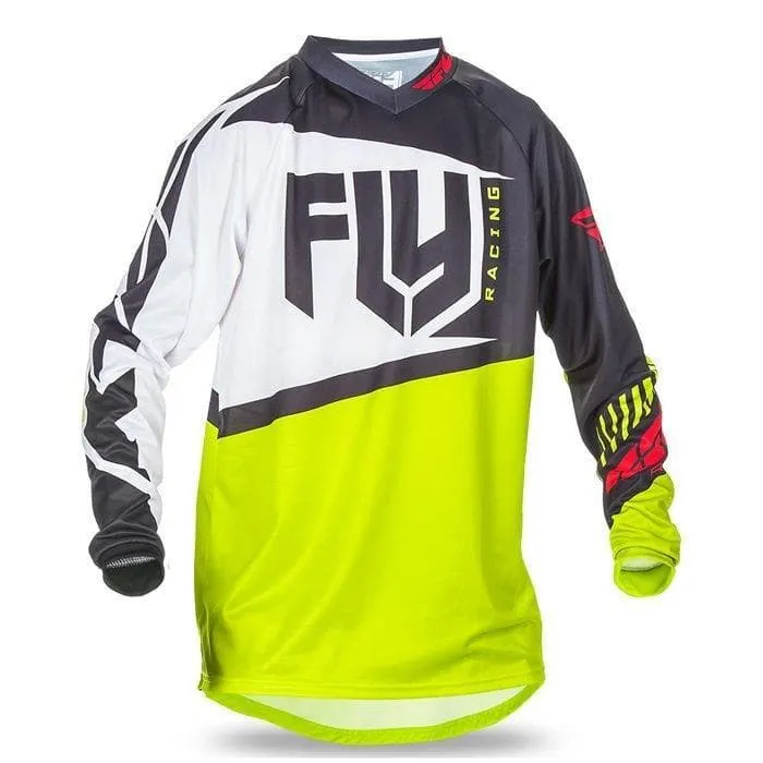 Maglia cross | enduro FLY RACING F-16 nero | lime