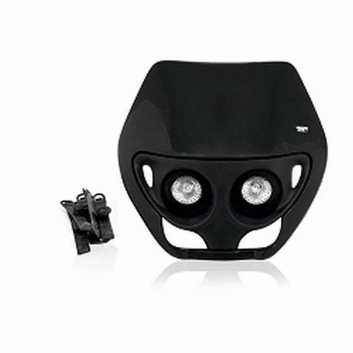 Portafaro enduro alogeno doppia ottica nero TNT