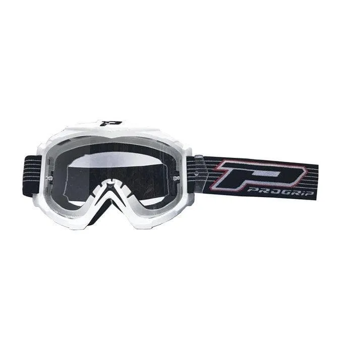Maschera PROGRIP 3301 naswa bianco lente trasparente
