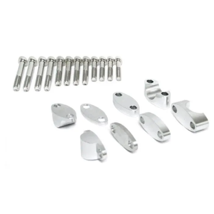 Kit rialzi WRP per manubrio 28.6 mm grigi