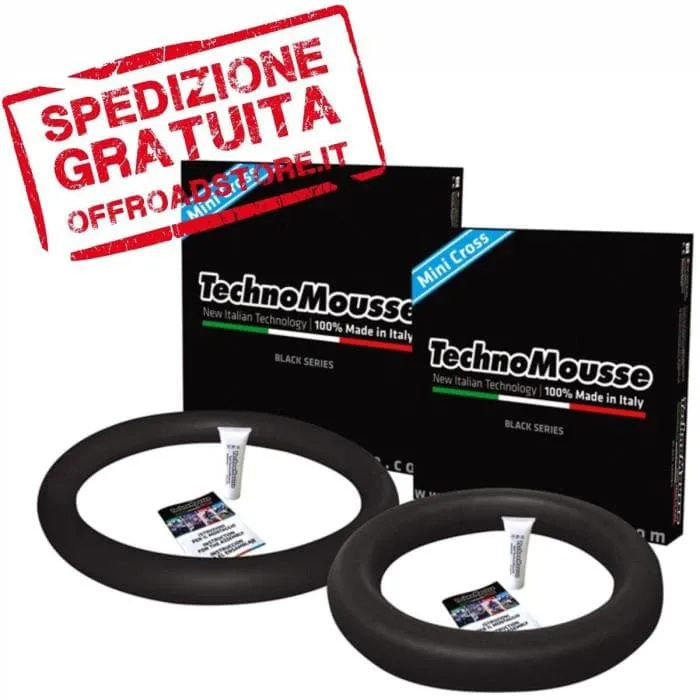Treno mousse TECHNOMOUSSE MINICROSS | anteriore 60/100-14 + posteriore 80/100-12