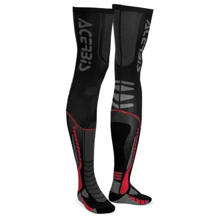 CALZETTONI ACERBIS X-LEG PRO NERO - ROSSO