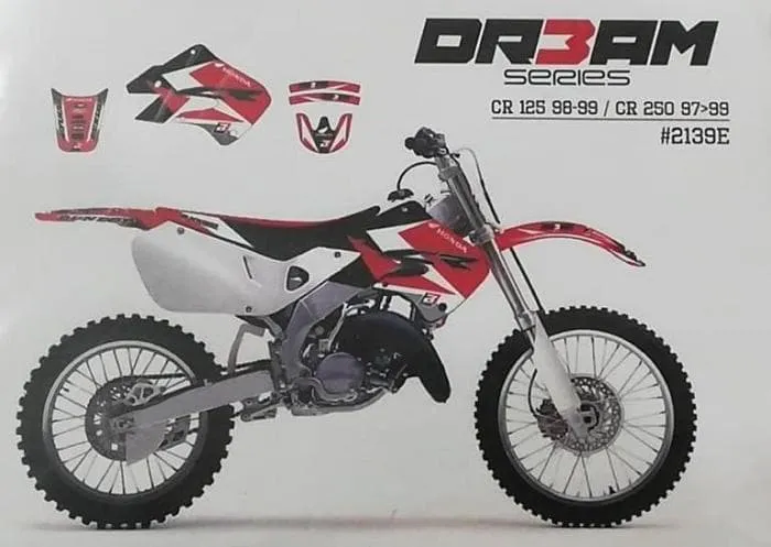 Kit adesivi DREAM 3 HONDA CR 125 98-99 | CR 250 97-99 BLACKBIRD
