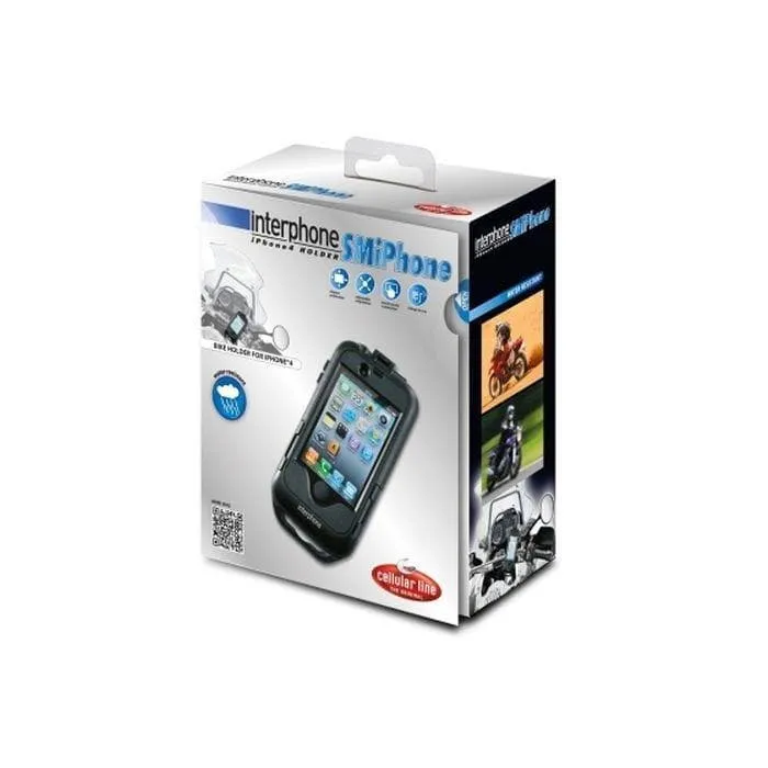 Custodia moto holder Iphone 4- 4S supporto moto black
