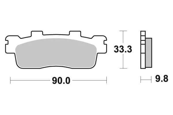 Pastiglie freno BRAKING KYMCO post. sinterizzate
