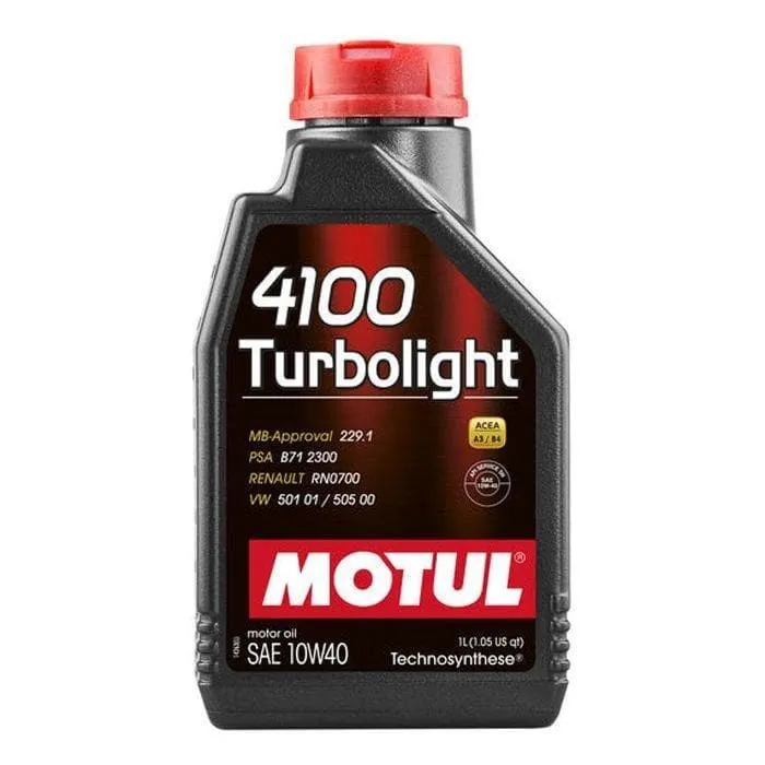 Olio auto MOTUL 4100 TURBOLIGHT 10W40 1 lt