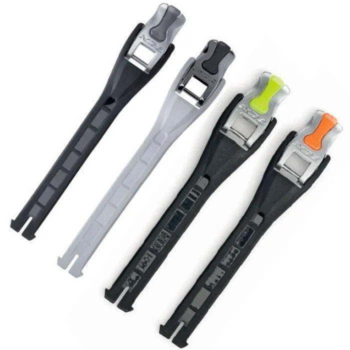 Fibbia con aggancio in alluminio per stivali TCX - alluminium buckle white | silver - medio 16,5 cm