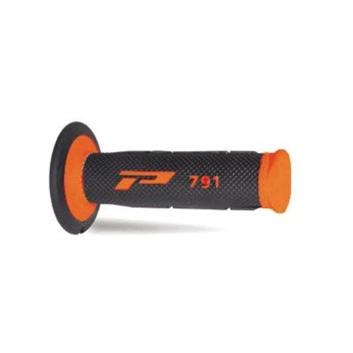 Coppia manopole PROGRIP 791 soft touch doppia densità arancio fluo | nero
