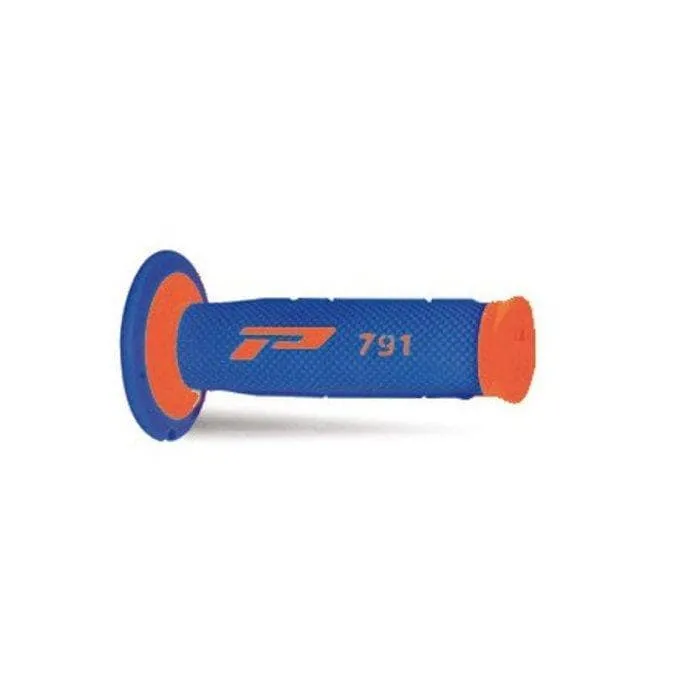 Coppia manopole PROGRIP 791 soft touch arancio fluo | blu