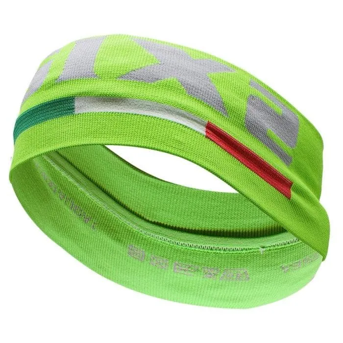 Fascia paraorecchie SIX2 CARBON verde fluo