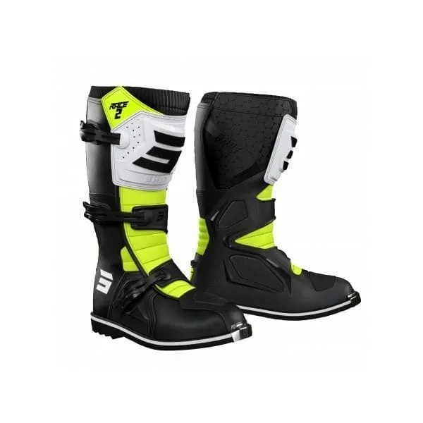Stivali cross | enduro SHOT RACE 2 camo | neon yellow
