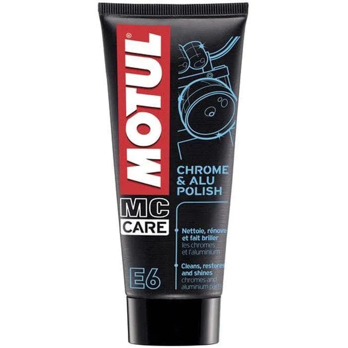 Crema MOTUL E6 chrome & alu polish lucidante cromature e alluminio 100 ml