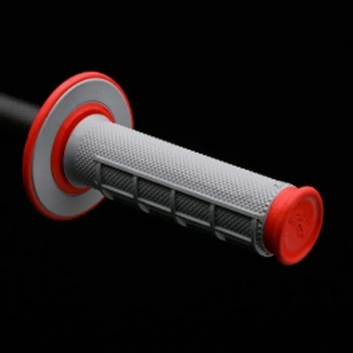 Coppia manopole RENTHAL Cross DUAL COMPOUND rosso