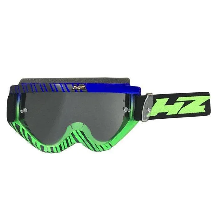 Maschera HZ GMZ 3 Grid green | blue - lente trasparente