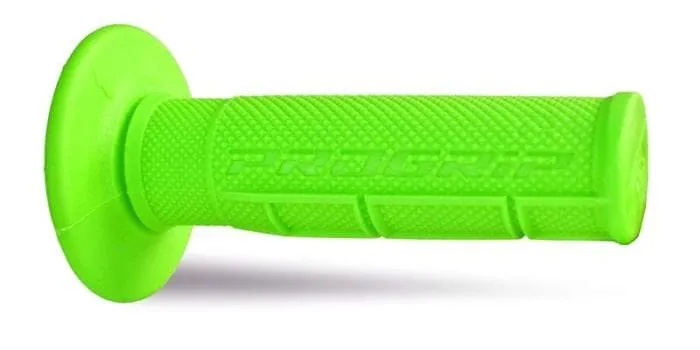 Coppia manopole PROGRIP 794 soft touch cross verde fluo