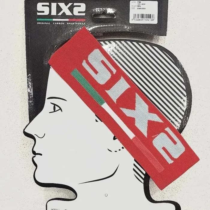 Fascia paraorecchie SIX2 CARBON rossa