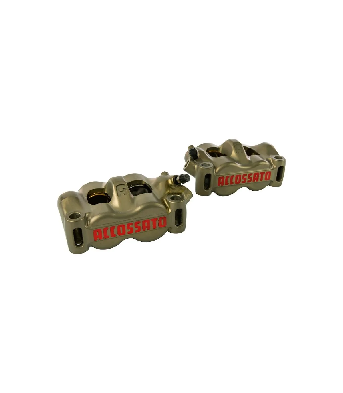 Pinza Freno Monoblocco CNC Accossato Interasse 100 mm Pistoni in Titanio