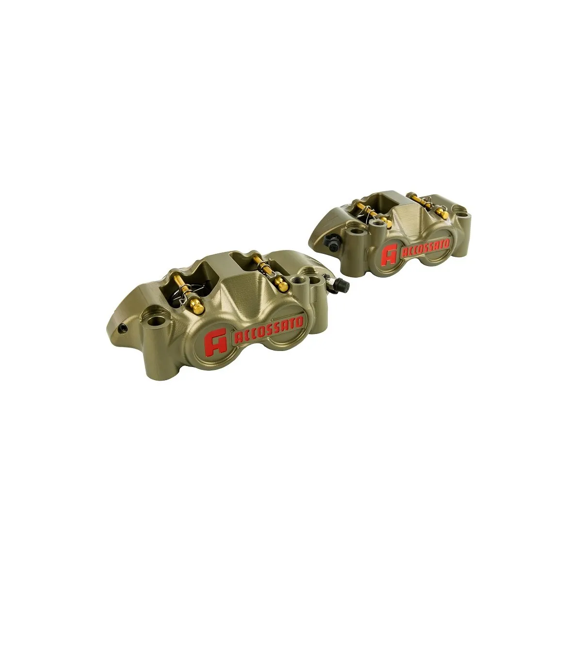 Pinza Freno Monoblocco CNC Accossato Interasse 108 mm Pistoni Titanio