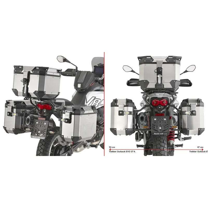 PORTAVALIGIE LATERALE GIVI PL ONE-FIT MONOKEY CAM-SIDE MOTO GUZZI V85 TT 2024-2025
