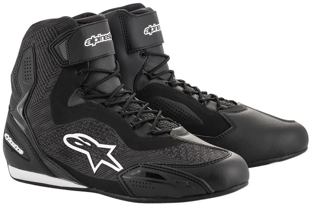 Scarpe moto Alpinestars Faster-3 Rideknit® colore nero-bianco