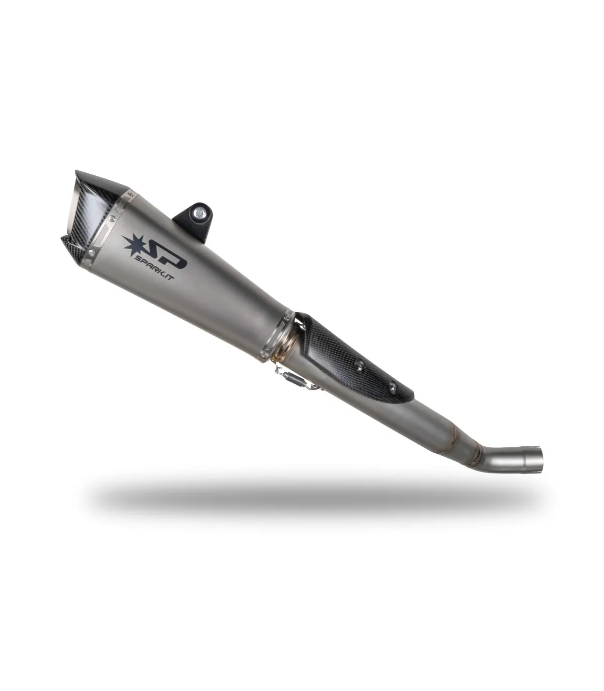 SEMI-KIT CON RACCORDO E SILENZIATORE KONIX EVO SPARK TRIUMPH STREET TRIPLE 765 RS / R / S / MOTO 2 EDITION 2020-2024