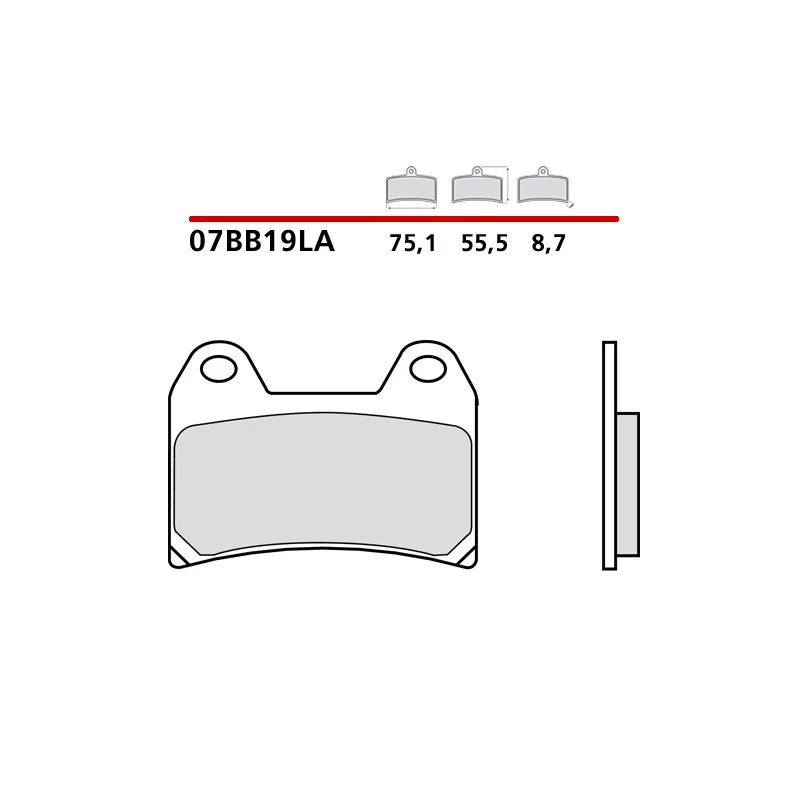 SET PASTIGLIE FRENO ANTERIORI SINTERIZZATE BREMBO HUSQVARNA NUDA 900 (MESCOLA LA)