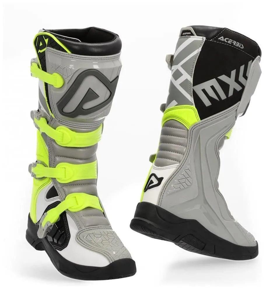 Stivali cross enduro Acerbis X-Team grigio-giallo