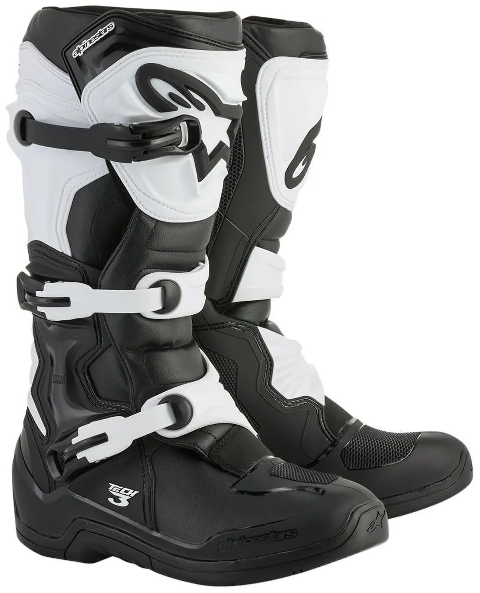 Stivali cross enduro Alpinestars Tech 3 Nero-Bianco