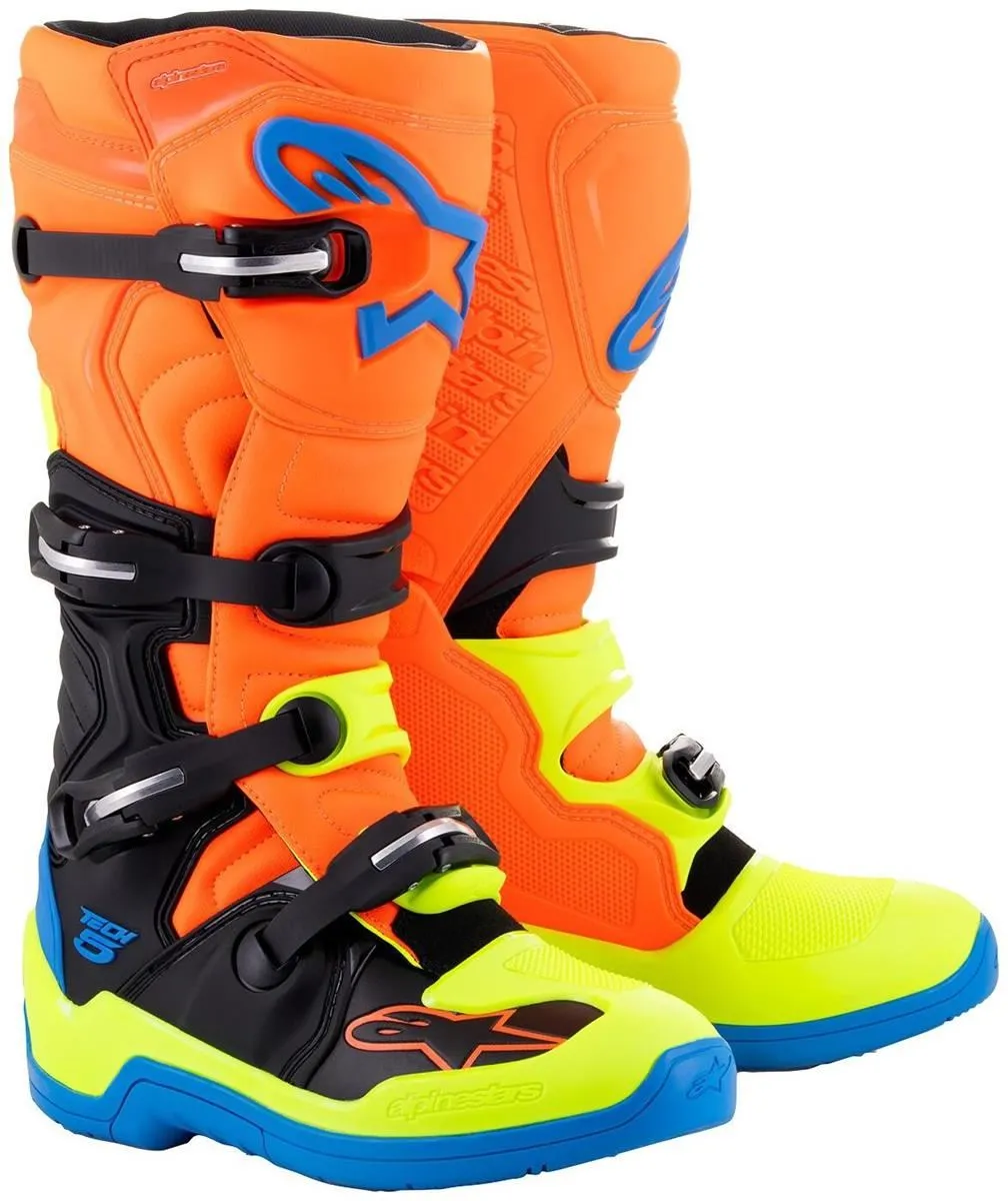 Stivali cross enduro Alpinestars Tech 5 arancione