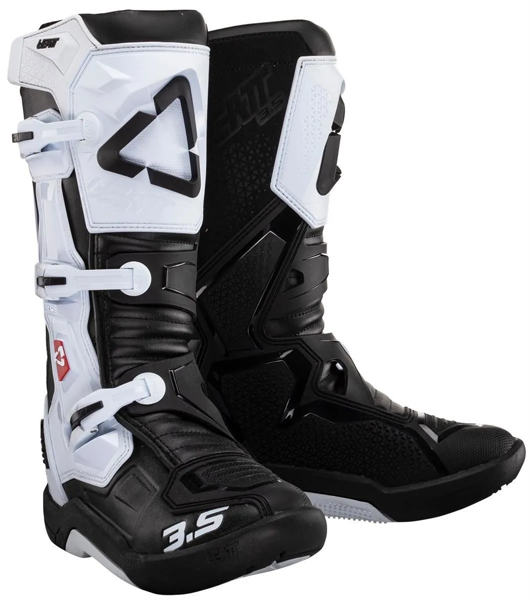 Stivali cross enduro Leatt 3.5 colore bianco-nero
