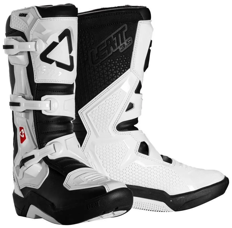 Stivali cross enduro Leatt 3.5 per bambino colore bianco-nero