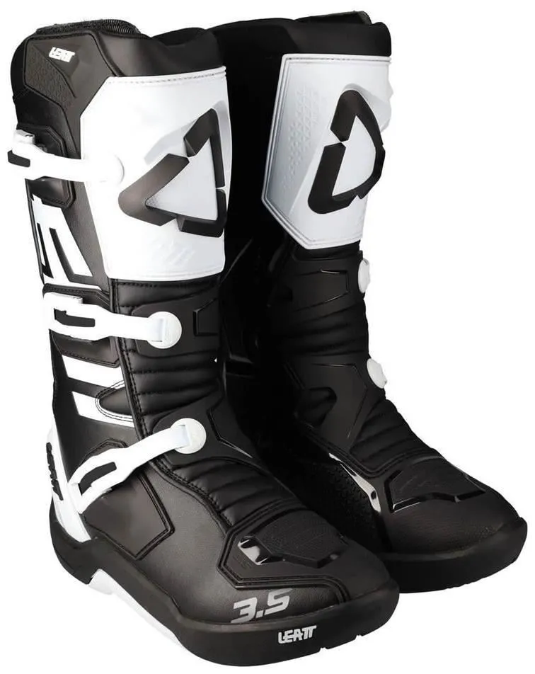 Stivali cross enduro Leatt 3.5 colore nero-bianco