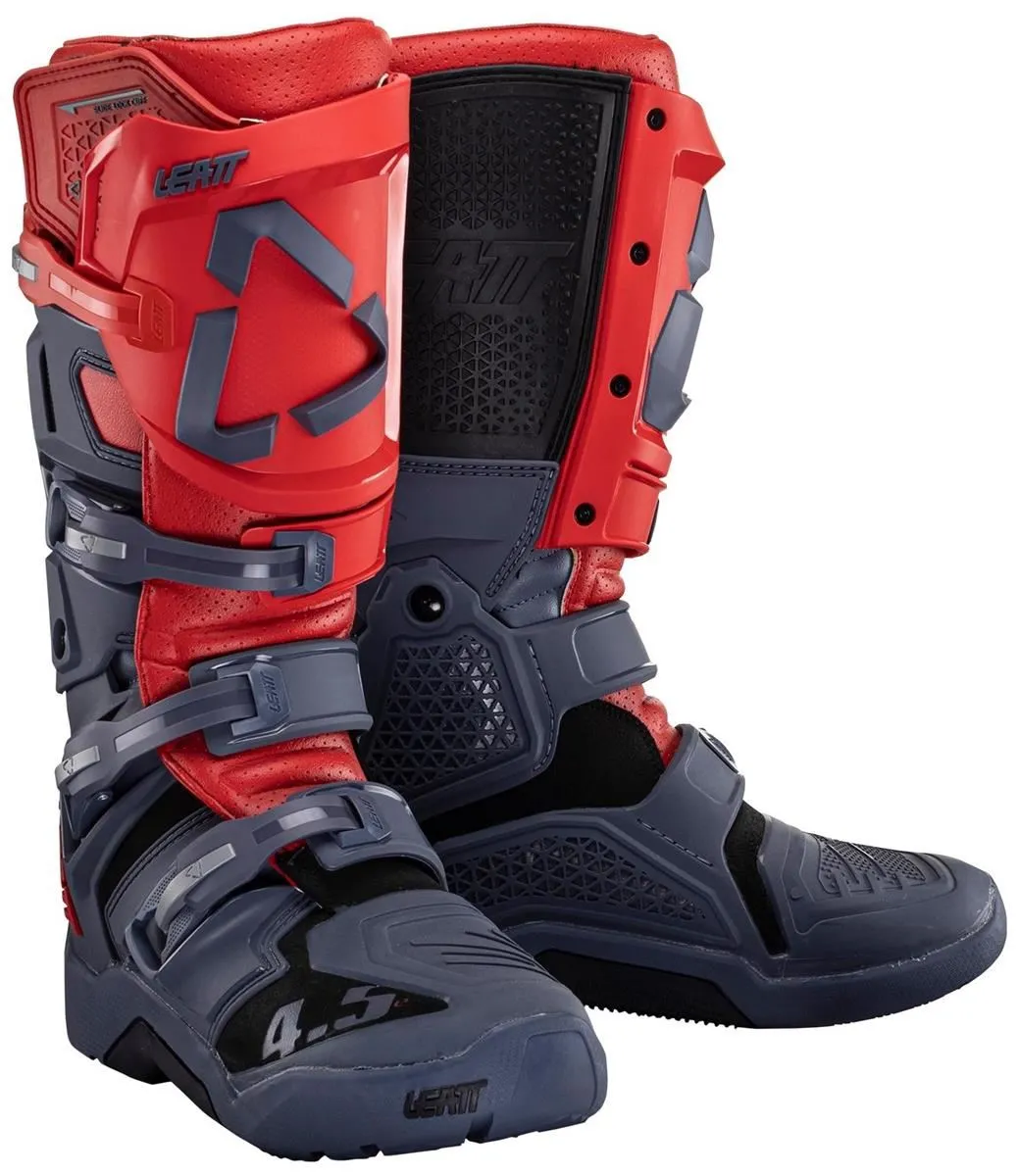 Stivali cross enduro Leatt 3.5 colore nero-rosso