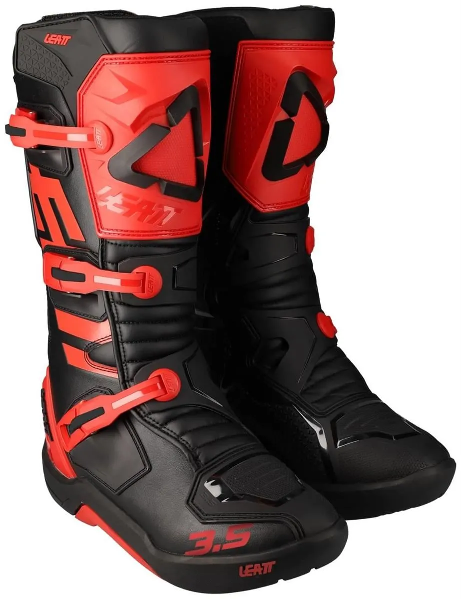 Stivali cross enduro Leatt 3.5 colore rosso-nero