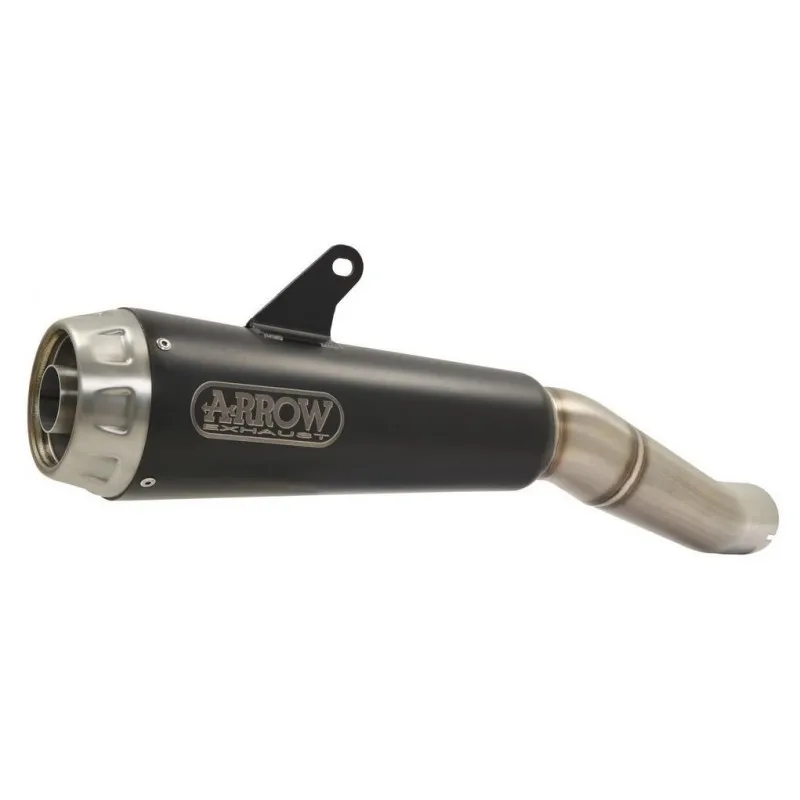 TERMINALE ARROW PRO-RACE HONDA HORNET 500 2024 (EURO 5+), ACCIAIO DARK, OMOLOGATO
