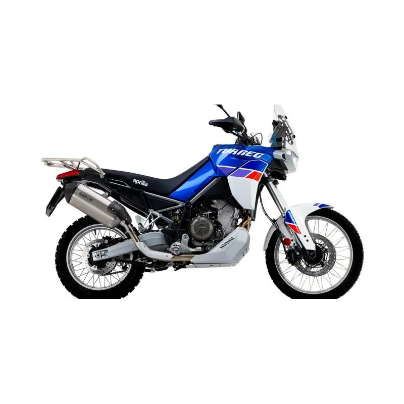 TERMINALE DI SCARICO ARROW SONORA APRILIA TUAREG 660 2022-2024, TITANIO/CARBONIO, OMOLOGATO