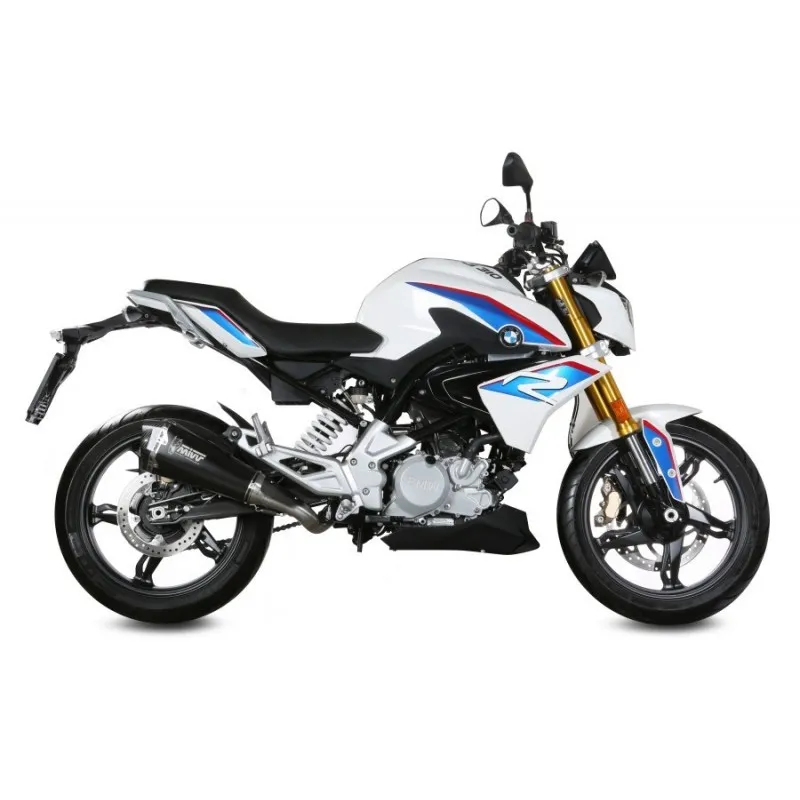 TERMINALE MIVV DELTA RACE BMW G 310 R 2021-2024, DEKAT BLACK/CARBONIO