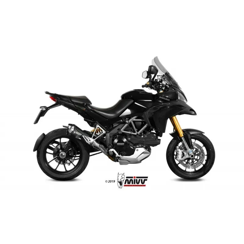 TERMINALE MIVV DELTA RACE DUCATI MULTISTRADA 1200 2010-2012, DEKAT BLACK/CARBONIO