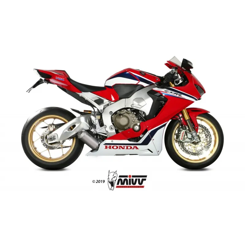 TERMINALE MIVV MK3 HONDA CBR 1000 RR 2017-2019, NON OMOLOGATO ACCIAIO PASSAGGIO BASSO