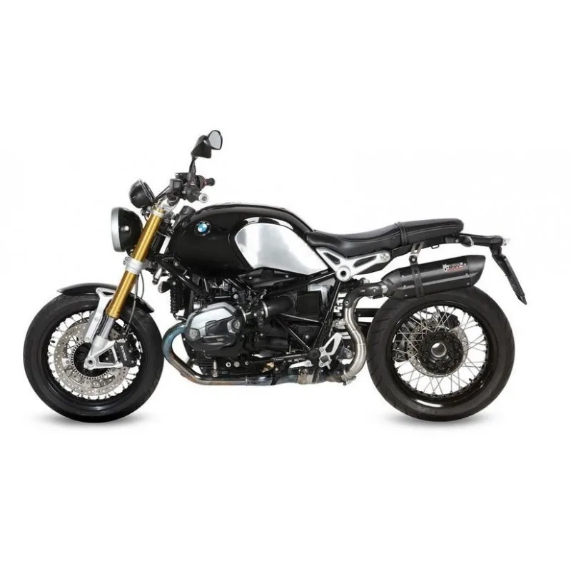 TERMINALE MIVV SUONO BMW R NINE T 2014-2020, OMOLOGATO BLACK/CARBONIO PASSAGGIO ALTO